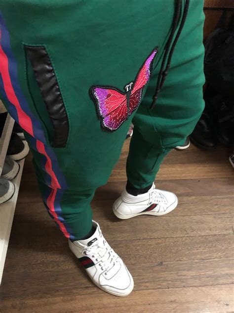 gucci jogging pants fake|gucci joggers snake.